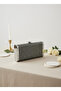 Anthracite Gray Platinum Full Crystal Stone and Metal Frame and Evening Dress Bag Wedding Engagement Graduation - 5