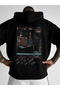 Oversized Unisex Hooded Sweatshirt 100% Cotton City Landscape Printed