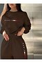 Printed Unisex Oversized Circular Neck Sweat / Rubber-Headed Tracksuit - 6