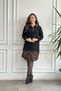 Sweat Dress with Skirt and Collar Flannel Detail