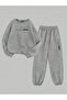 Printed Unisex Oversized Circular Neck Sweat / Rubber-Headed Tracksuit - 5
