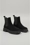 Women's Thick Sole Stretch Elastic Side Band Suede Chealsea Boots - 2