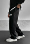 Hype Printed Baggy Summer 3 Yarn Loose Cut Straight Leg Black m Transitional Sweatpants Rf0556 - 2