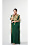 kaftan-Luxury Gold-Embroidered Arabian Kaftan - Premium Chiffon Fully Lined - 4