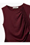 Slim Fit Boat Neck Lace Detail Sleeveless Blouse - 5