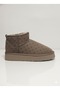 ®   I Printed Women's Short Shearling Suede Mink High Sole Daily Boots 55395 - 4