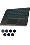 Wireless Bluetooth Keyboard with Touchpad, 7-Color Backlit, 10-inch Universal - 2