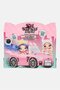 Soft Plush Convertible Car, Pink - 2