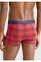 Men's Red Xmas Printed Cotton Boxer - 3