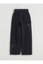 Kids Black Wideleg Girls' Jean Pants - 3