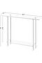 طاولة كونسول ضيقة من الأكريليك 19.3×76×80 سم – طاولة مدخل عصرية من طبقتين - 3