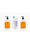 Transparent Acrylic 3-Piece Bathroom Set - Modern Square Design Soap Dish & Toothbrush Holder - 3