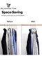100-Piece Non-Slip Velvet Cloth Hanger Set Grey - 6