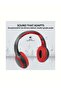 LaBoca Over-Ear Wired/Wireless Headphones (Red) - 2