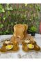 6 Pieces Clover Presentation Tray Stylish Tray Wavy Tray - 4