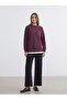 Crew Neck Oversize Women's Thick Sweatshirt - 2