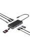 USB-C Hub to 4K HDMI, 100W PD, RJ45, 3 USB, TF/SD, PrimeHub-Mini Black