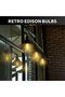 Vintage Edison E27 LED Filament Light Bulbs, 6W, 2700K, Amber Glass (6 Pack) - 5