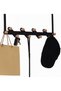 Class Model Black 50 cm American Door Hanger Metal Body Decorative Clothes Rack with Wooden Head - 6