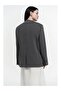Volda Collar Detail Anthracite Blazer - 5