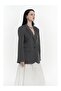 Volda Collar Detail Anthracite Blazer - 6