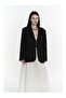 Volda Collar Detail Black Blazer