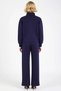 Young Girl's Embroidery Detailed Mock Neck Half Zipper Wideleg Wide Leg Knitted Sweatsuit Set Stylish - 6
