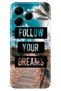 Spark 40 4g (Km5N) Case Decorative Silicone Printed Cover Follow Your Dreams