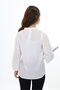 Girl's Blouse with Buttoned Collar - Transparent Look - 5