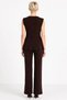 Thessaloniki Knitted Button Detailed Peplum Cut Sleeveless Top Wide Leg Palazzo Pants Women's Bottom Top Set - 6