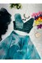 Blue Jimmy Organza Silk Lehenge Choli Dupatta - HRT5136 | Blue - 2