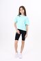 Girl's Crew Neck Short Sleeve Drawstring T-Shirt - 3