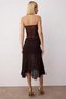 Women's Top and Bottom Strapless Lace Knitted Crop Blouse Asymmetrical Cut Midi Skirt Set Invitations Summer Evenings - 6