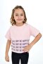 Girl's Printed Crew Neck Short Sleeve T-Shirt - 2