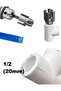 Pvc Pprc Pipe Internal and External Threading Tool 1/2\" (20mm) Groove Paso Opening Wrench Reamer Pafta - 4