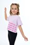 Girl's Printed Crew Neck Short Sleeve T-Shirt - 2