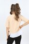 Girls' Crew Neck Short Sleeve Paneled Asymmetric T-Shirt - 6