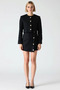 Women's Tweed Woven Short Jacket and Mini Skirt Set Offers Timeless Chic and Elegance Aesthetic - 4