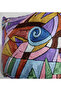 Picasso Pattern Hand Woven Handmade 45 X 45 cm Throw Pillow Cover 1 Piece - 5