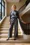 Women's Bottom Top Knitwear Striped Oversized Sweater Pants Set Offers Casual Chic and Sporty in One