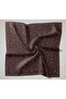 Twill Silk Scarf Dark Purple Floral Pattern 90X90 - 8