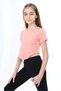 Girls' Crew Neck Short Sleeve Asymmetrical T-Shirt - 6