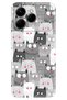 Case for Spark 40 4g (Km5N) Color Silicone Printed Tpu Cartoon Cats