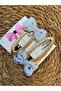 Set of 2 Metal Buckles with Gold Detailed Bow - 3