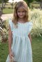 Girl's Dress with Button Detail on the Back and Ruffled Sleeves, Ages 3-8, Ecru - 3