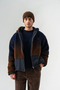 Grayscale Zippered Fleece Jacket - 2