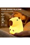 Capybara Night Light - LED Silicone Squishy Animal Lamp, Dimmable Rechargeable Touch Nightlight - 2