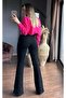 High Waist Lina Tall Flare Black Flared Jean Denim Pants - 2
