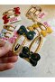Set of 2 Metal Buckles with Gold Detailed Bow - 3