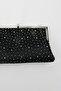 Women's Metal Framed Stone Detailed Chain Evening Dress Clutch Bag - 5